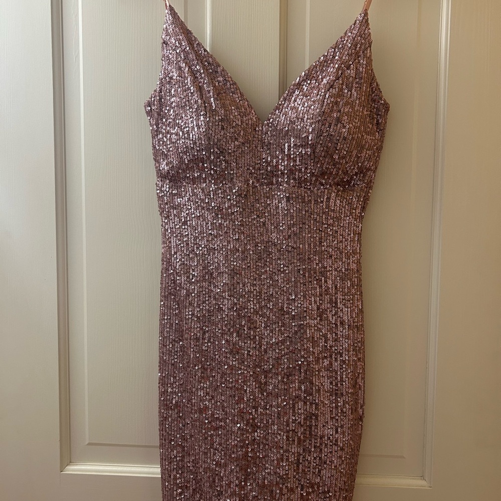 Emerald Sundae Pink Sequin Dress